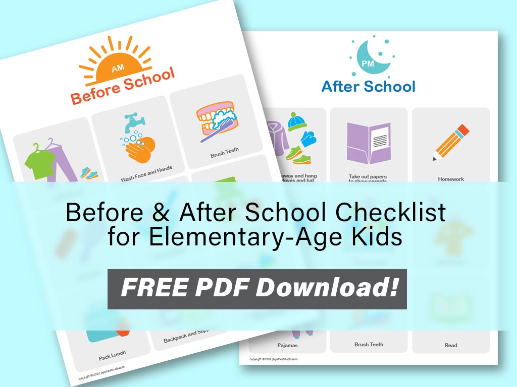 Before & After School Routine Checklist image