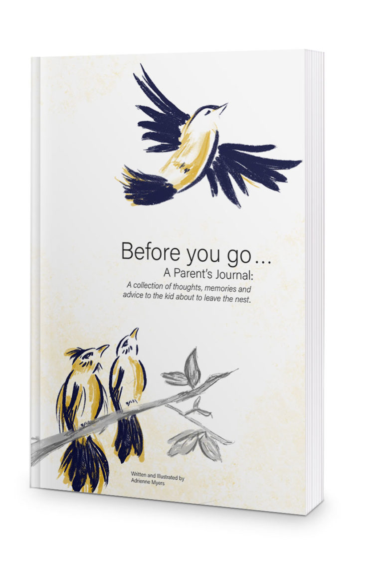 Before you go- a parent's journal- a collection of thoughts, memories and advice to the kid about to leave the nest book