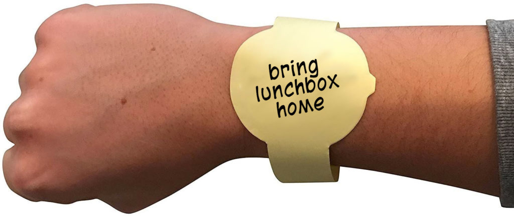 Reminder watch shaped note paper