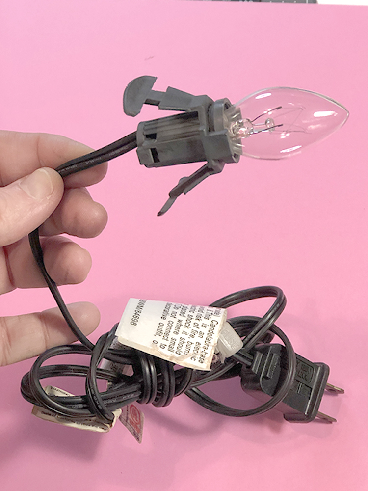 light kit with a night light bulb