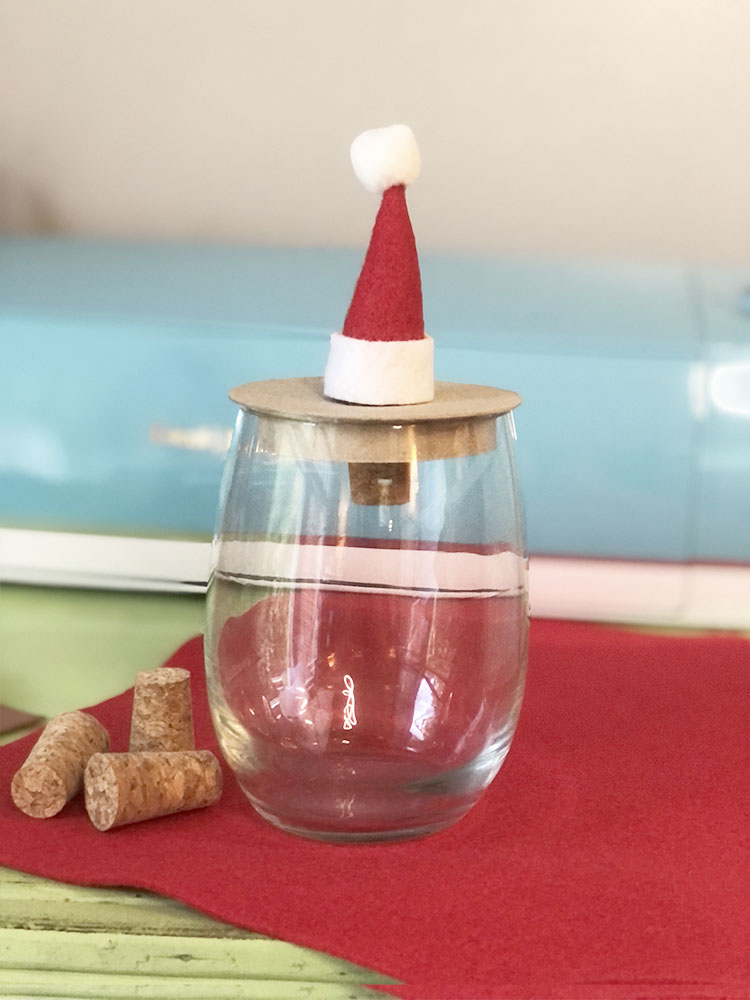 Santa hat cork